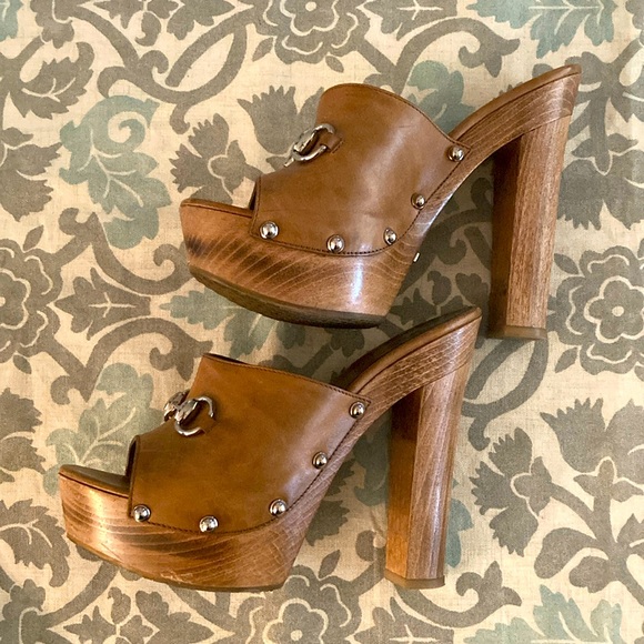 Gucci, Morena, Leather Platform - Size IT 37.5, US 7.5 - Picture 2 of 13